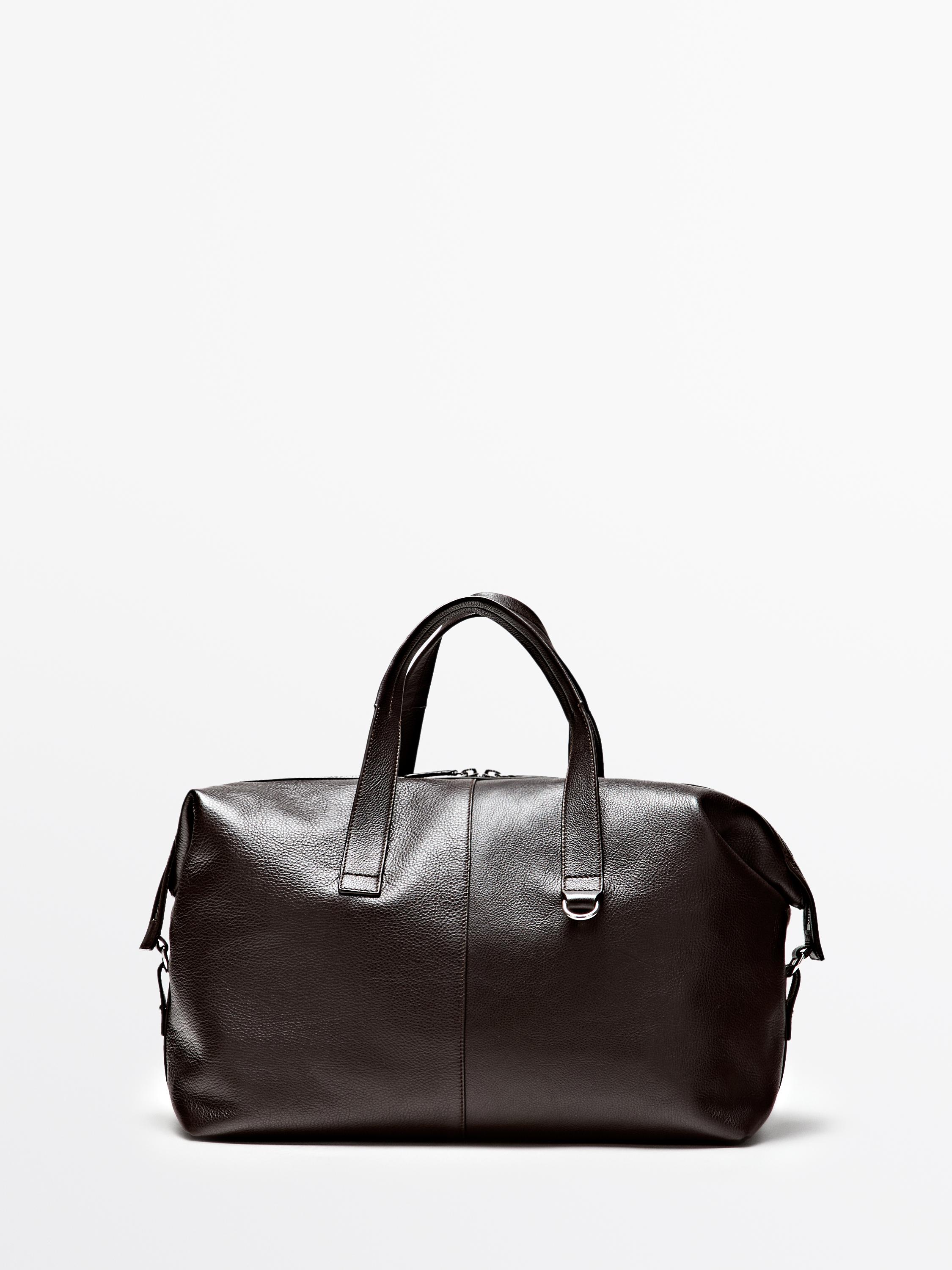 Nappa leather duffle bag
